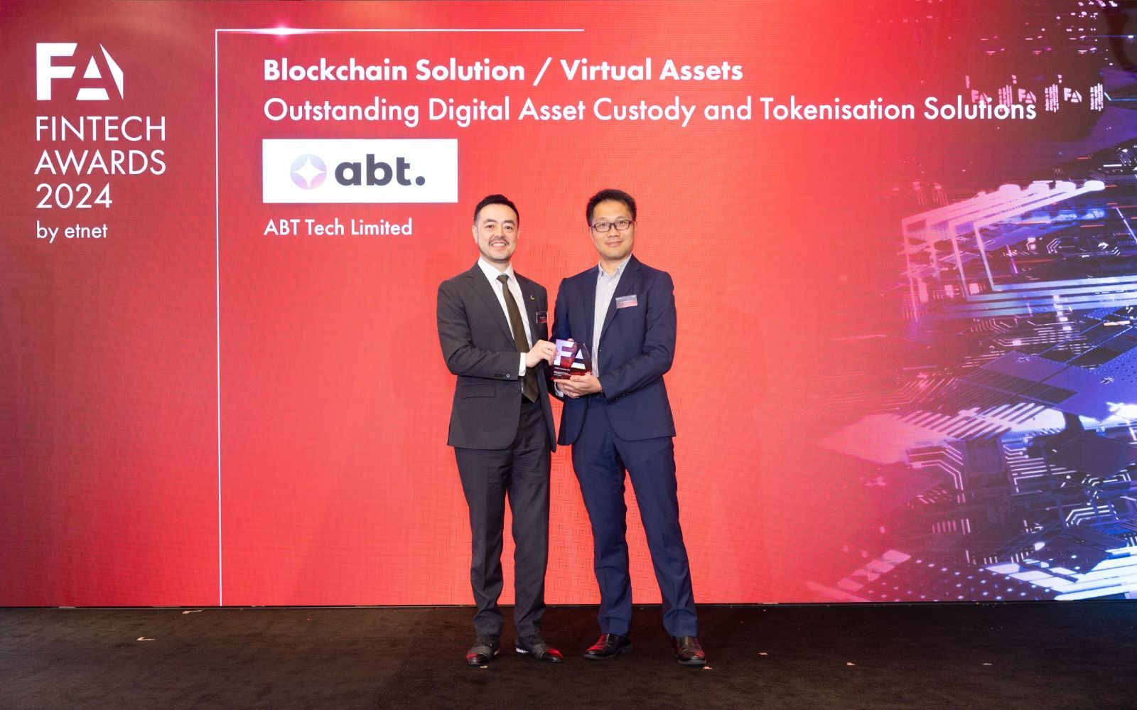 ABT Wins 2024 ETNet FinTech Award for Outstanding Digital Asset Custody and Tokenisation Solution